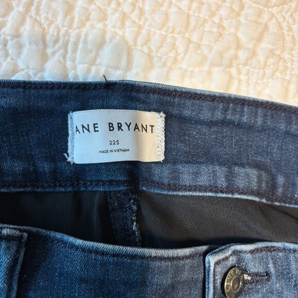 Lane Bryant Tighter Tummy Fit High Rise Straight Jean Size 22S Dark Wash - Picture 6 of 6